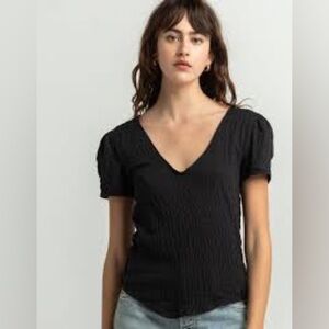 New with tags Free People Sugar Cube black tshirt